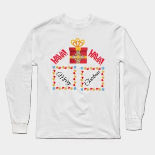 HAHA HAHA MERRY CHRISTMAS GIFT Long Sleeve T-Shirt